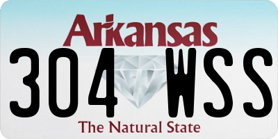 AR license plate 304WSS