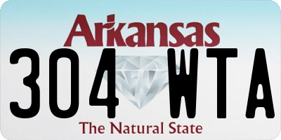 AR license plate 304WTA