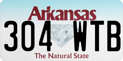 AR license plate 304WTB