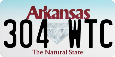 AR license plate 304WTC