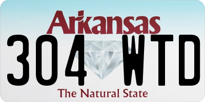 AR license plate 304WTD