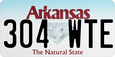 AR license plate 304WTE