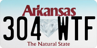 AR license plate 304WTF