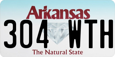 AR license plate 304WTH