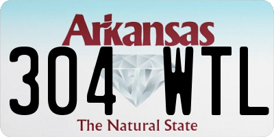 AR license plate 304WTL