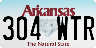AR license plate 304WTR