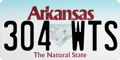 AR license plate 304WTS