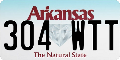AR license plate 304WTT
