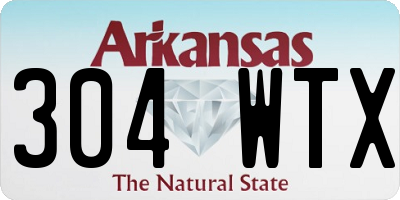 AR license plate 304WTX