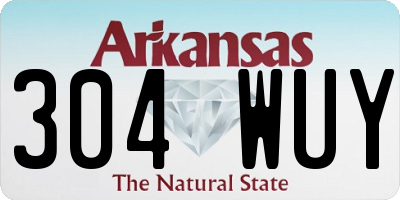AR license plate 304WUY