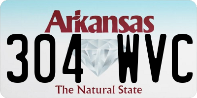 AR license plate 304WVC