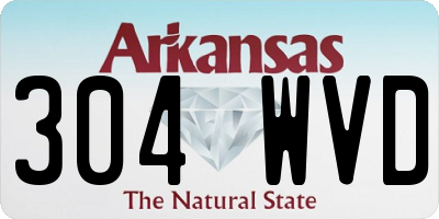 AR license plate 304WVD