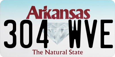 AR license plate 304WVE