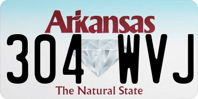 AR license plate 304WVJ