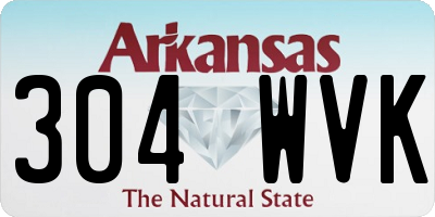 AR license plate 304WVK