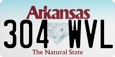 AR license plate 304WVL