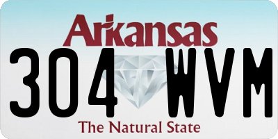 AR license plate 304WVM