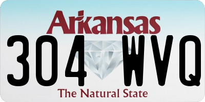AR license plate 304WVQ