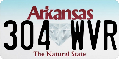 AR license plate 304WVR