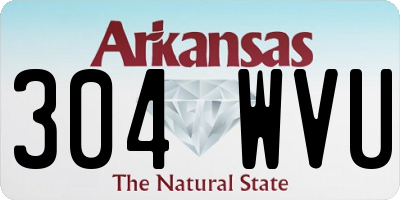 AR license plate 304WVU