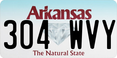 AR license plate 304WVY