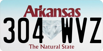 AR license plate 304WVZ