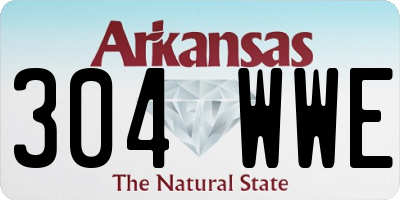 AR license plate 304WWE