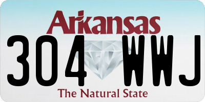 AR license plate 304WWJ