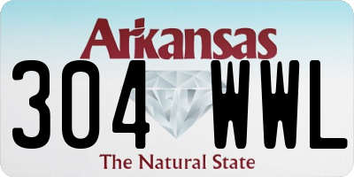 AR license plate 304WWL