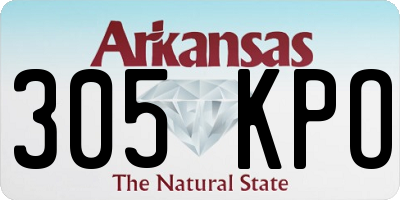 AR license plate 305KPO