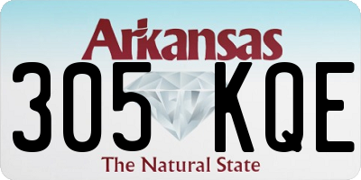 AR license plate 305KQE
