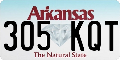 AR license plate 305KQT