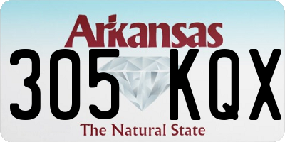 AR license plate 305KQX