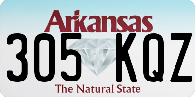 AR license plate 305KQZ