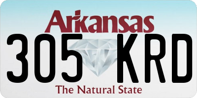 AR license plate 305KRD