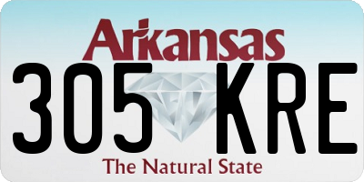 AR license plate 305KRE