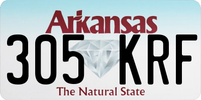 AR license plate 305KRF