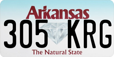AR license plate 305KRG