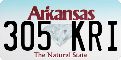 AR license plate 305KRI