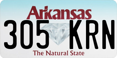 AR license plate 305KRN