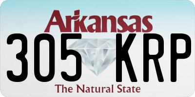 AR license plate 305KRP