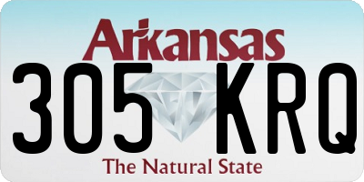 AR license plate 305KRQ