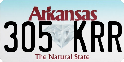 AR license plate 305KRR
