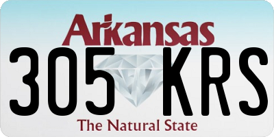 AR license plate 305KRS