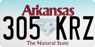 AR license plate 305KRZ