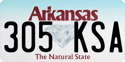 AR license plate 305KSA