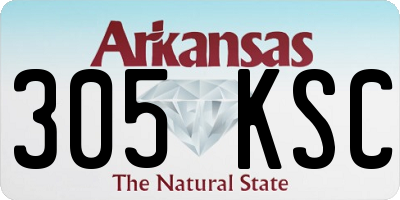 AR license plate 305KSC
