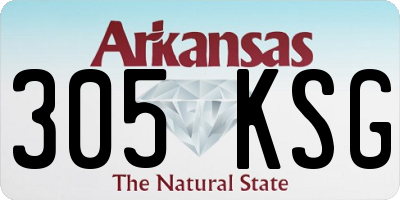 AR license plate 305KSG