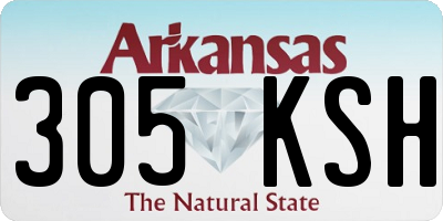 AR license plate 305KSH