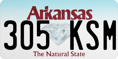 AR license plate 305KSM